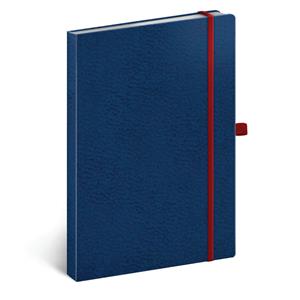Notatnik kropkowany A5 - Vivella Classic - niebieski/czerwony