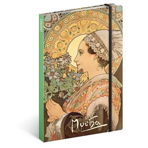 Notatnik liniowany A5 - Alfons Mucha - Oset