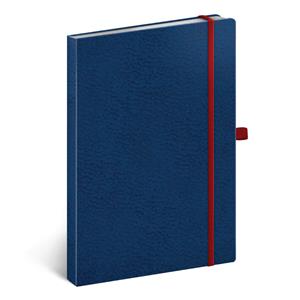 Notatnik liniowany A5 - Vivella Classic - niebieski/czerwony