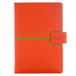 Notatnik MAGNETIC A5 czysty - pomarańczowy/zielony