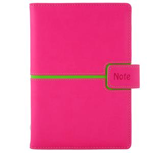 Notatnik MAGNETIC A5 czysty - różowy/zielony