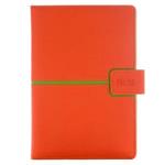 Notatnik MAGNETIC A5 kratkowany - pomarańczowy/zielony