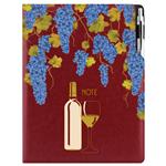 Notes DESIGN A4 czysty - bordo - Wino