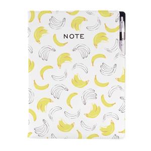 Notes DESIGN A4 kratkowany - Banan