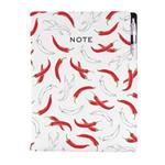 Notes DESIGN A4 kratkowany - Chilli