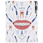 Notes DESIGN A4 kropkowany - biały - Dentysta