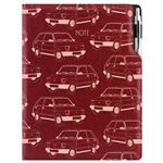 Notes DESIGN A4 kropkowany - bordo - Maluch