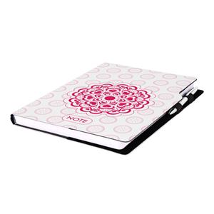 Notes DESIGN A4 liniowany - Mandala czerwony