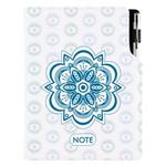 Notes DESIGN A5 kratkowany - Mandala niebieski