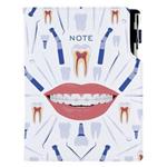 Notes DESIGN A5 liniowany - biały - Dentysta
