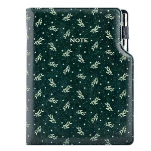Notes DESIGN A5 liniowany - zielony - gałązki
