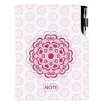 Notes DESIGN B5 kratkowany - Mandala czerwony