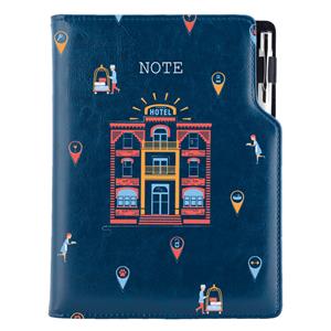 Notes DESIGN B6 czysty - granatowy - Hotel