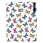 Notes DESIGN B6 czysty - Kolorowe motyle