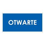 OTWARTE, niebieski - płyta PVC 2 mm z dziurkami 190x90 mm