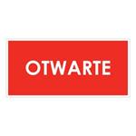 OTWARTE, płyta PVC 1 mm 190x90 mm