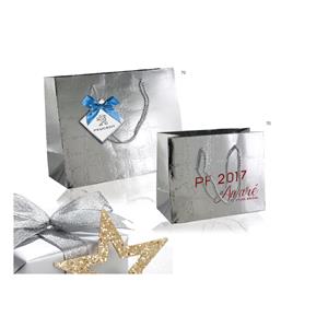 Papierowa torba SILVER S