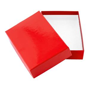 Papierowe pudełko z wiekiem typ 2 klejone 150x180 błysk - czerwony