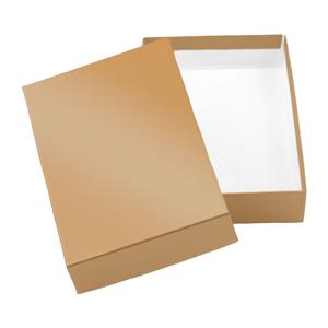 Papierowe pudełko z wiekiem typ 2 klejone 153x215 błysk - złoty