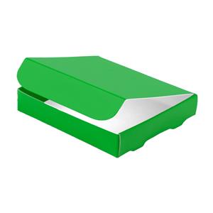 Papierowe pudełko zamykane typ 6 składane 150x180 mat - zielony
