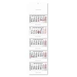 Pięciomiesięczny kalendarz Kvinto składany polski ze spiralą 2027 - szary