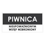 PIWNICA, szary - płyta PVC 2 mm 190x90 mm