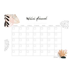 Planer miesięczny niedatowany - Abstrakt