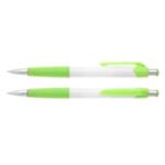 Plastikowy długopis Colombo Biały - biały/jasnozielony