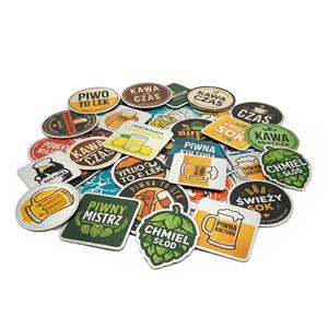Podkładki pod piwo, aluminiowe, nadruk jednostronny - na zamówienie