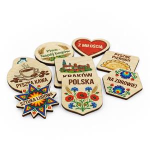 Podkładki pod piwo, drewniane, nadruk jednostronny - na zamówienie