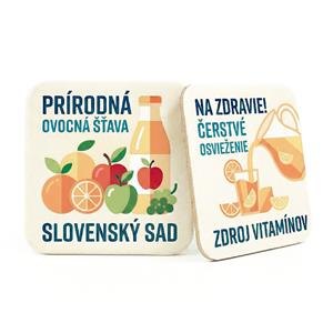 Podkładki pod piwo, papierowe, kwadratowe, 93 mm x 93 mm, nadruk dwustronny - na zamówienie