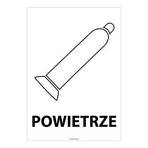 POWIETRZE, płyta PVC 1 mm, 148x210 mm