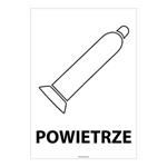 POWIETRZE, płyta PVC 1 mm, 148x210 mm