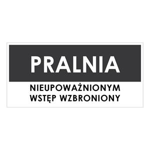 PRALNIA, szary - płyta PVC 1 mm 190x90 mm