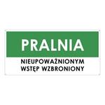 PRALNIA, zielony - płyta PVC 2 mm z dziurkami 190x90 mm