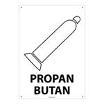 PROPAN BUTAN, płyta PVC 2 mm z dziurkami, 148x210 mm