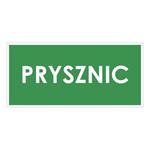 PRYSZNIC, zielony - płyta PVC 1 mm 190x90 mm