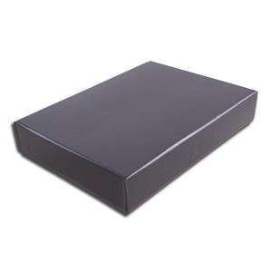 Pudełko z wiekiem czarne 160 x 220 mm z satynowym wnętrzem dla kalendarza książkowego kieszonkowego