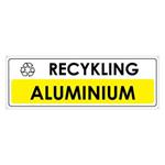RECYKLING - ALUMINIUM, płyta PVC 2 mm z dziurkami, 290x100 mm