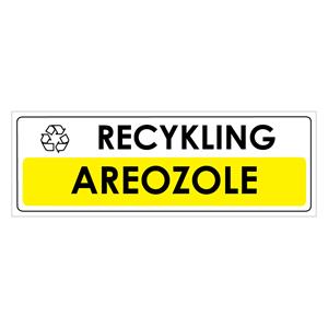 RECYKLING - AREOZOLE, naklejka 290x100 mm