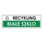 RECYKLING - BIAŁE SZKŁO, płyta PVC 1 mm 290x100 mm