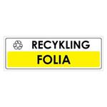 RECYKLING - FOLIA, naklejka 290x100 mm