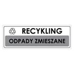 RECYKLING - ODPADY ZMIESZANE, płyta PVC 1 mm 290x100 mm