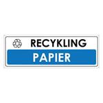 RECYKLING - PAPIER, płyta PVC 2 mm z dziurkami, 290x100 mm