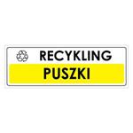 RECYKLING - PUSZKI, płyta PVC 1 mm 290x100 mm