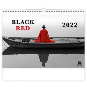 Ścienny Kalendarz 2022 - Black Red