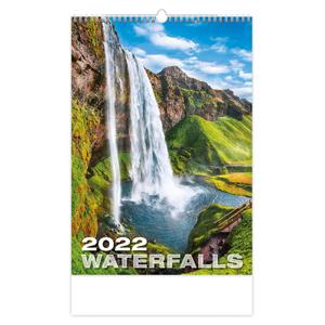 Ścienny Kalendarz 2022 - Waterfalls