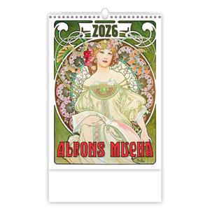 Ścienny Kalendarz 2026 - Alfons Mucha