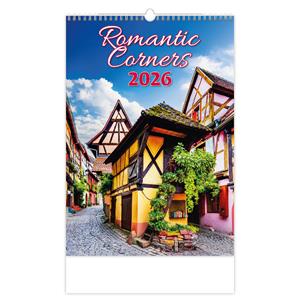 Ścienny Kalendarz 2026 - Romantic Corners