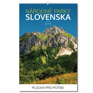 Ścienny kalendarz Parki Narodowe (słowackie nazwy) 2016